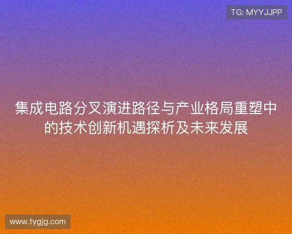 集成电路分叉演进路径与产业格局重塑中的技术创新机遇探析及未来发展